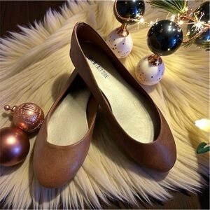 Lower East Side Women's Brown Ballet Flats Size 7 Office Siren